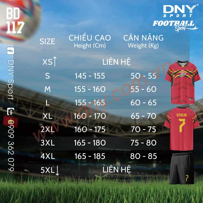 ÁO BÓNG ĐÁ TỰ THIẾT KẾ | DNY 2603240117